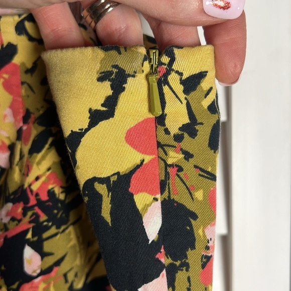 J. Jill Floral Cotton Stretch Pencil Skirt Size 16 - Picture 4 of 7